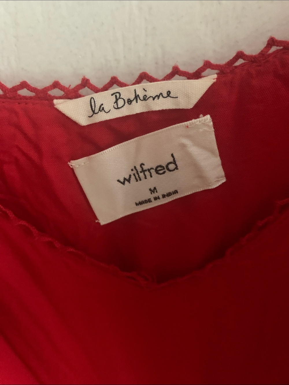 Wilfred Red V-Neck Sleeveless Maxi Jumpsuit - Picture 2 of 4